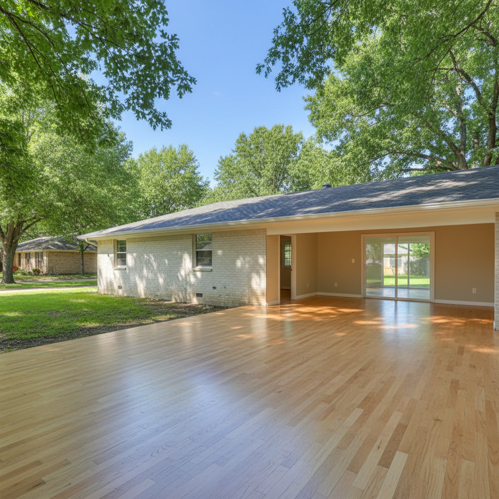 Completed water damage restoration work at a residential property in Southmayd, TX