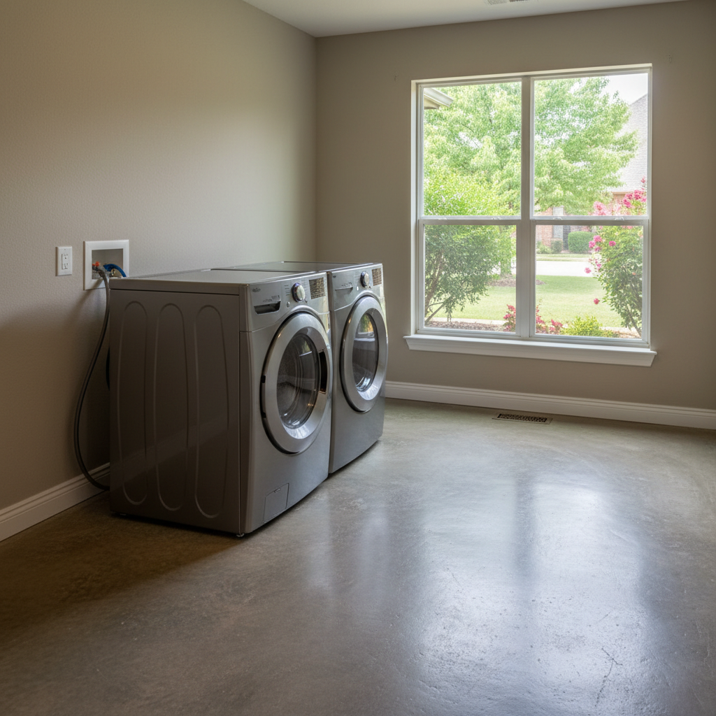 Completed appliance leak cleanup work at a residential property in Van Alstyne, TX