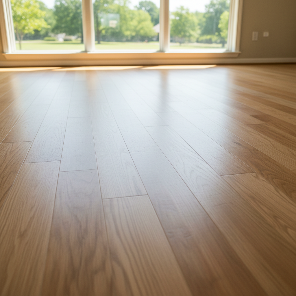 Completed flood damage restoration work at a residential property in Tom Bean, TX