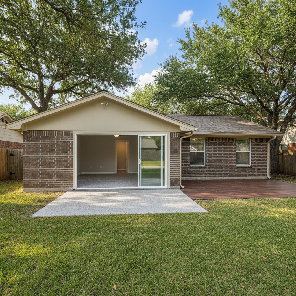 Completed water damage cleanup work at a residential property in Universal City, TX