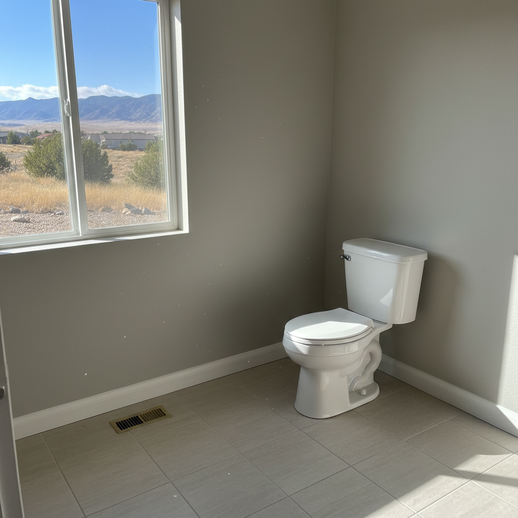 Completed toilet overflow cleanup work at a residential property in Eagle Mountain, UT