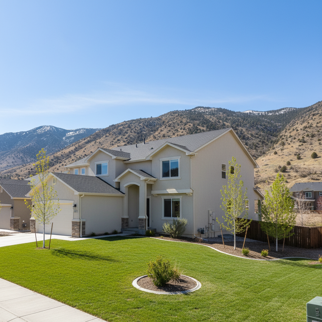 Completed water damage repair work at a residential property in Lindon, UT