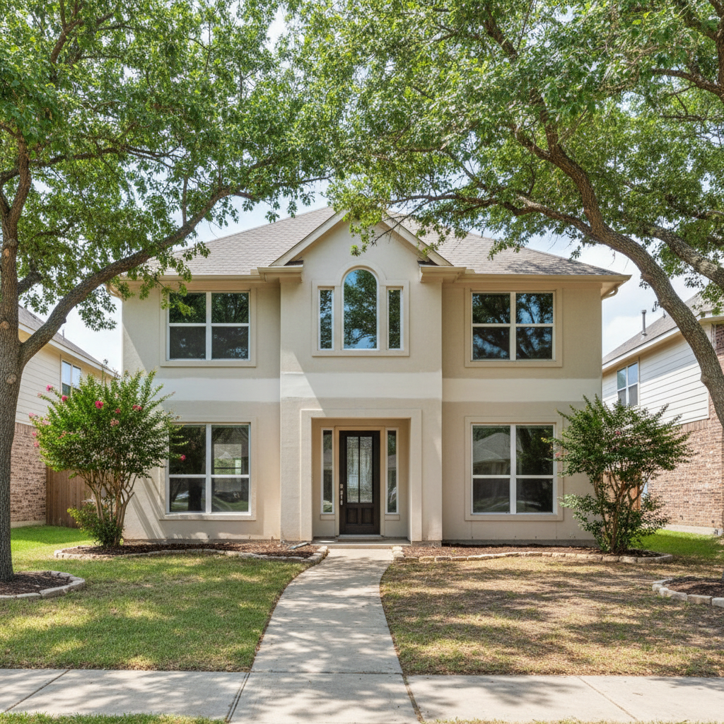 Completed water damage restoration work at a residential property in Prosper, TX