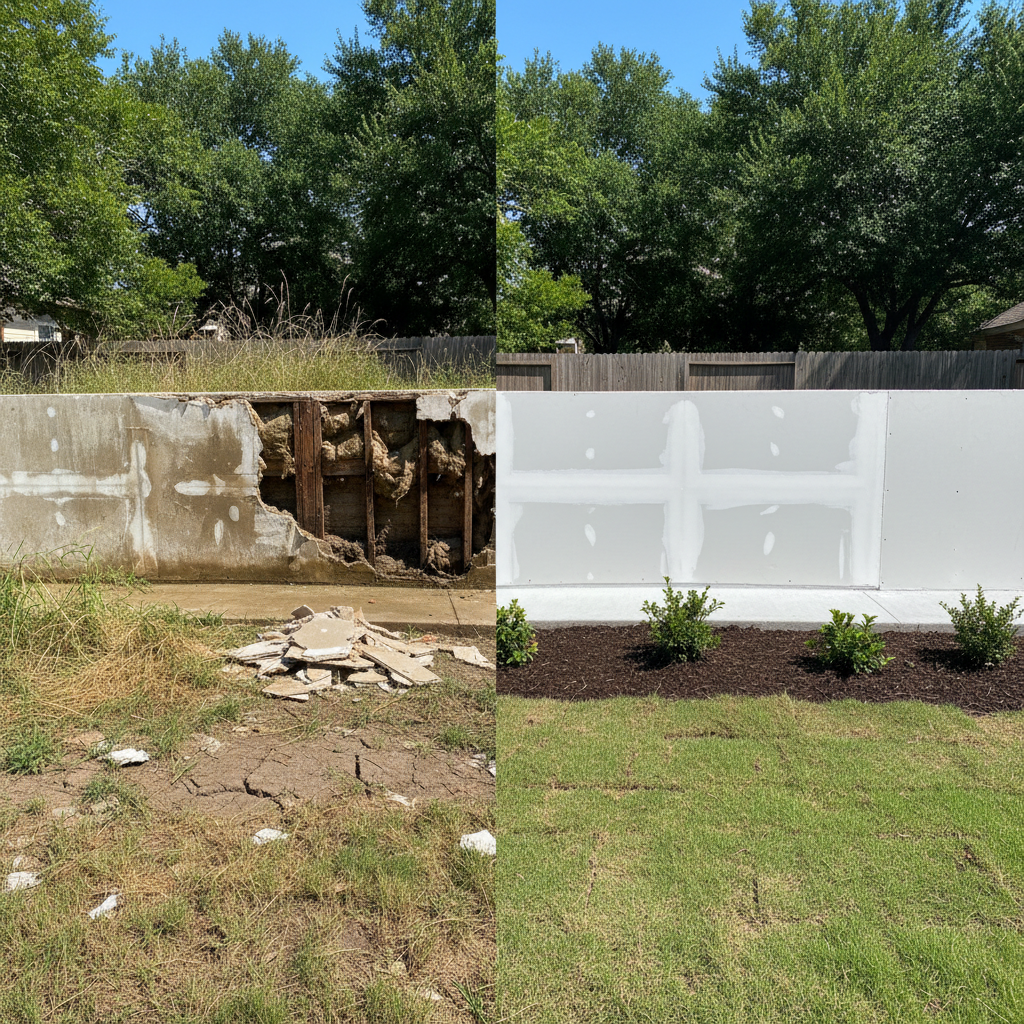 Completed water damage cleanup work at a residential property in Royse City, TX