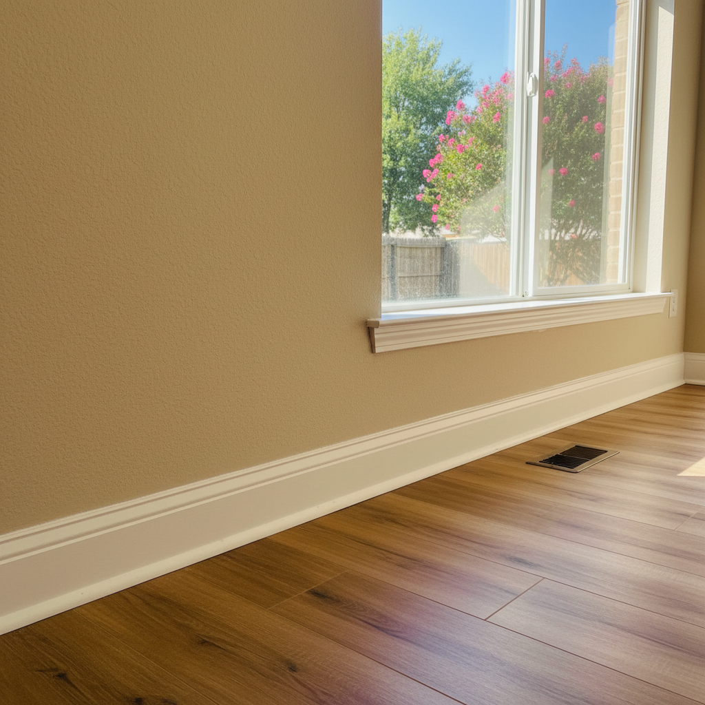 Completed water damage remediation work at a residential property in Sadler, TX
