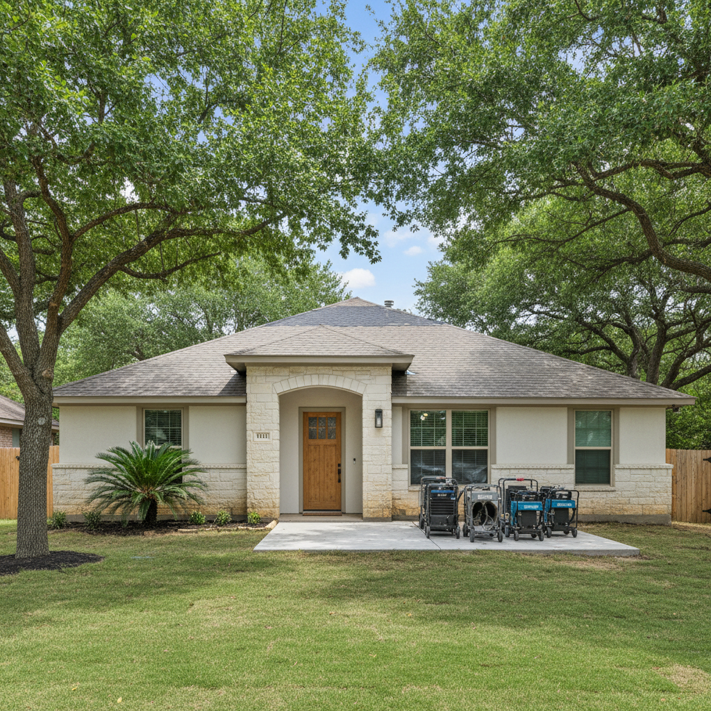 Completed structural drying work at a residential property in San Antonio, TX