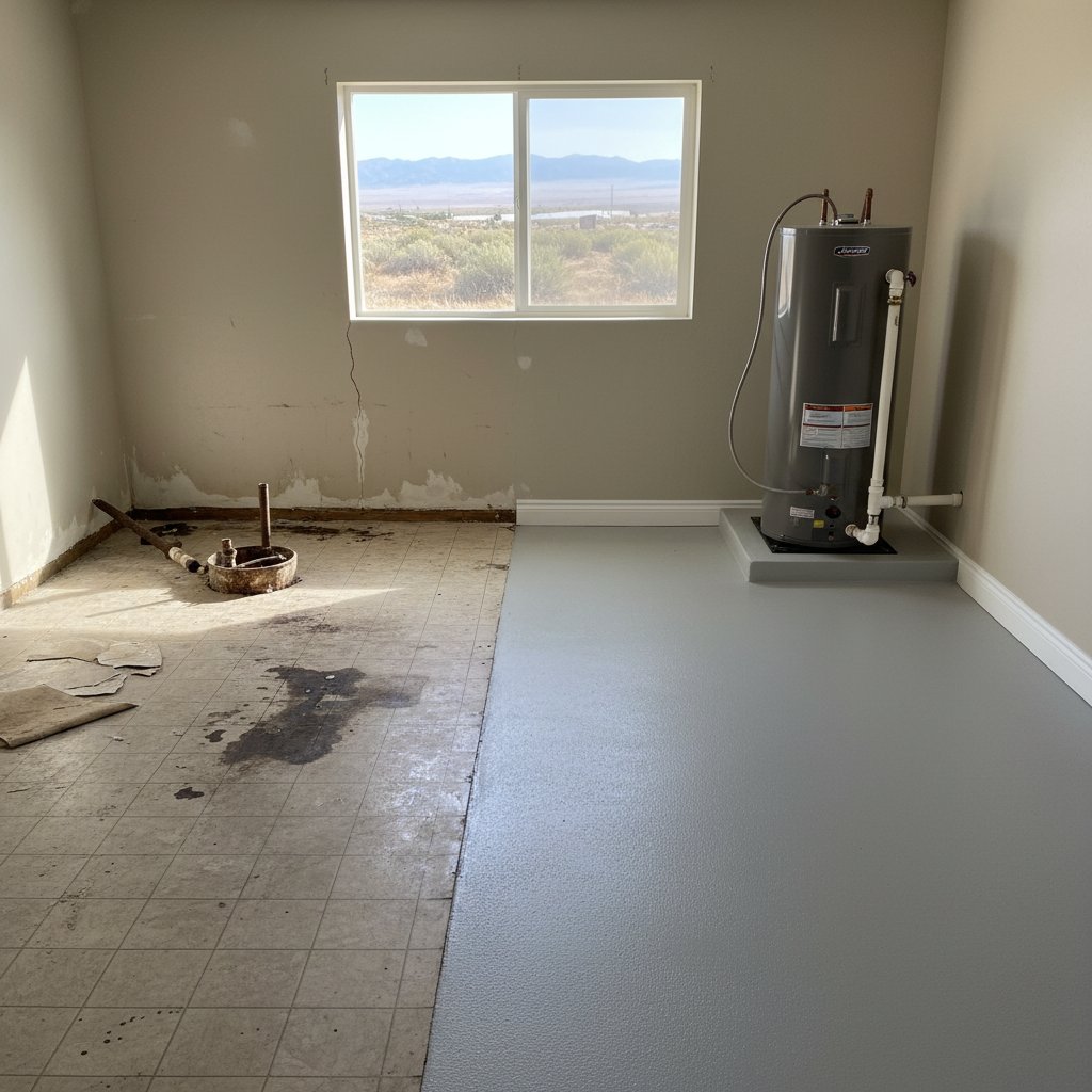Completed sewage cleanup work at a residential property in Riverton, UT