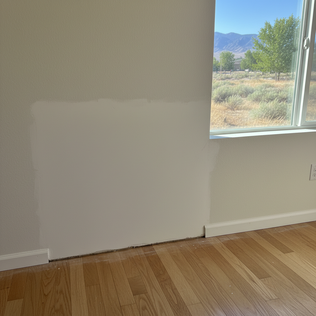 Completed water damage restoration work at a residential property in Springville, UT