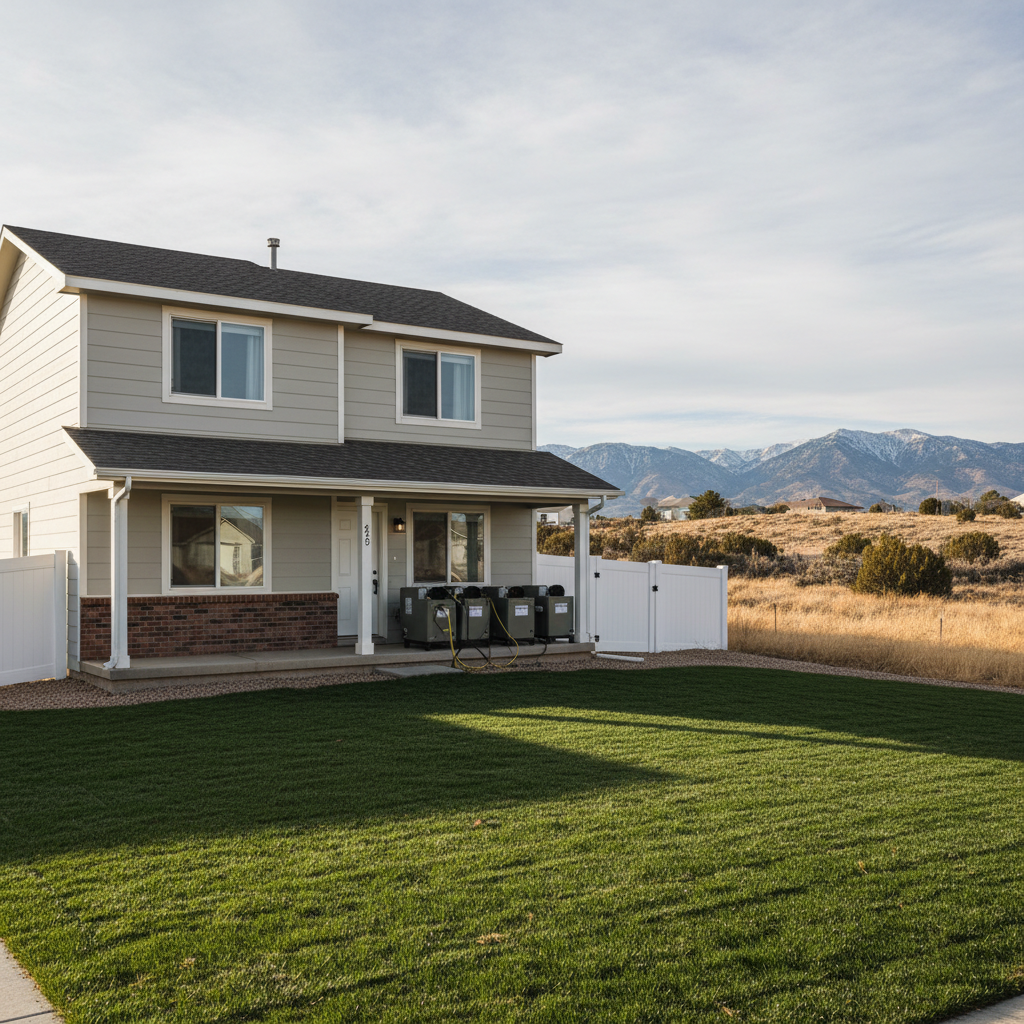Completed emergency water cleanup work at a residential property in West Jordan, UT