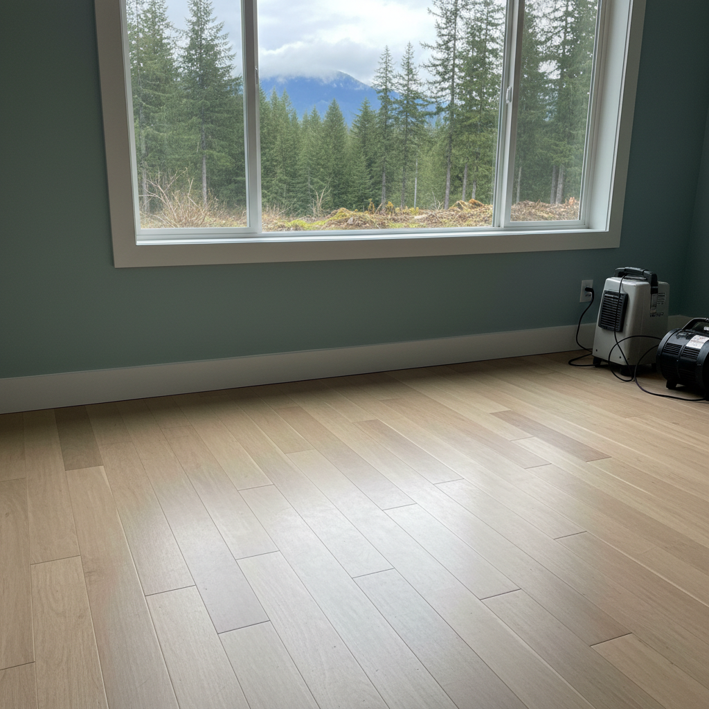Completed water damage cleanup work at a residential property in Baring, WA