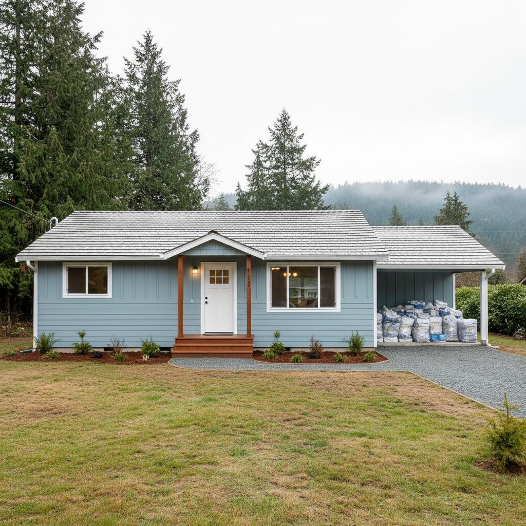Completed content pack-out and restoration work at a residential property in Carnation, WA