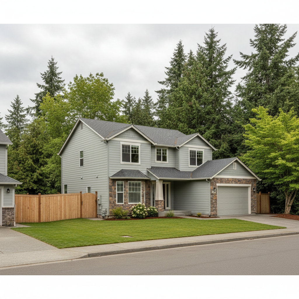 Completed water damage-related mold removal work at a residential property in Duvall, WA