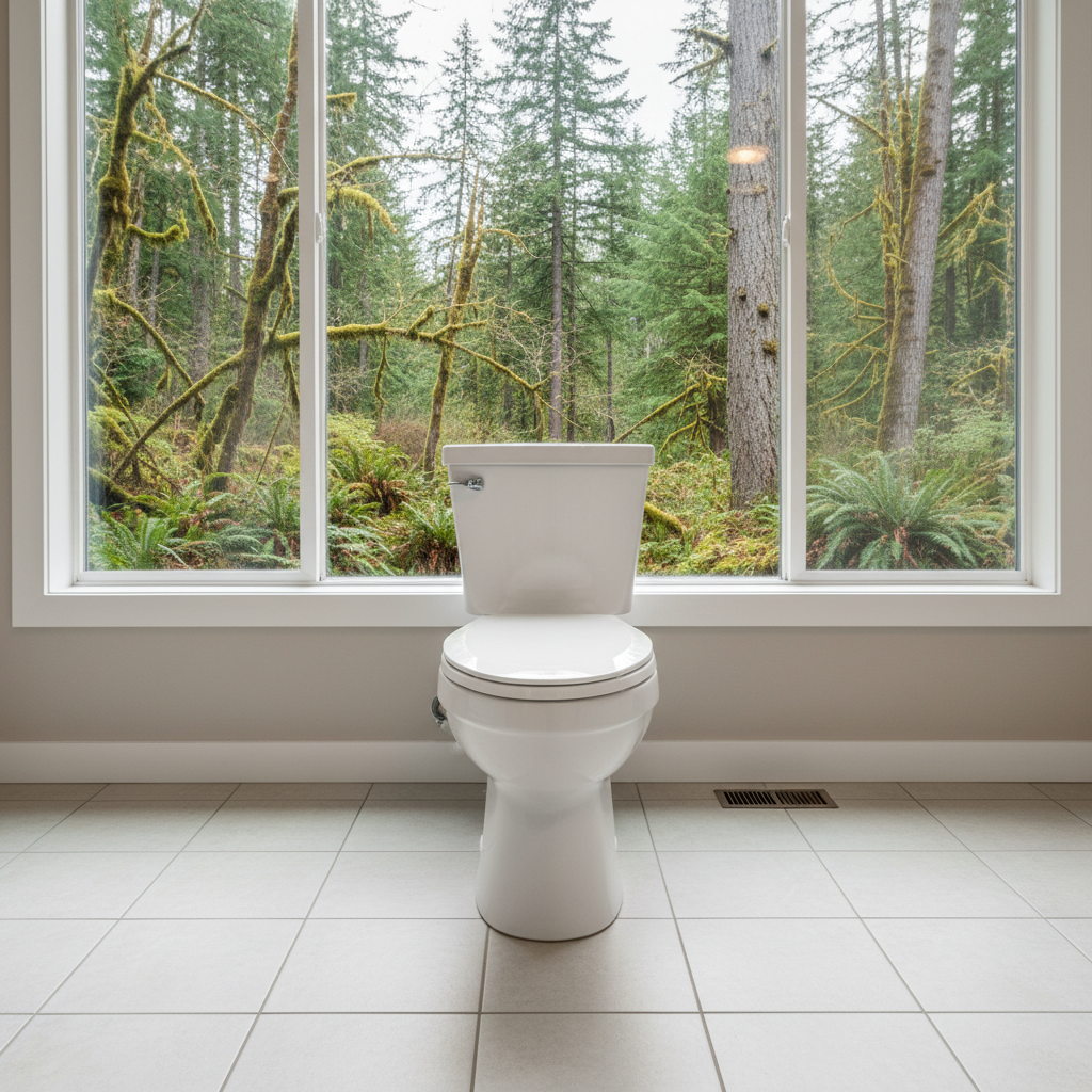 Completed toilet overflow cleanup work at a residential property in Fall City, WA
