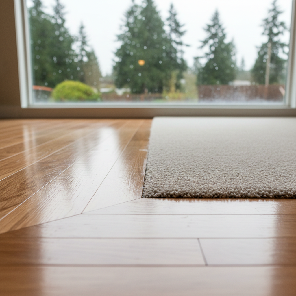 Completed water extraction services work at a residential property in Kenmore, WA