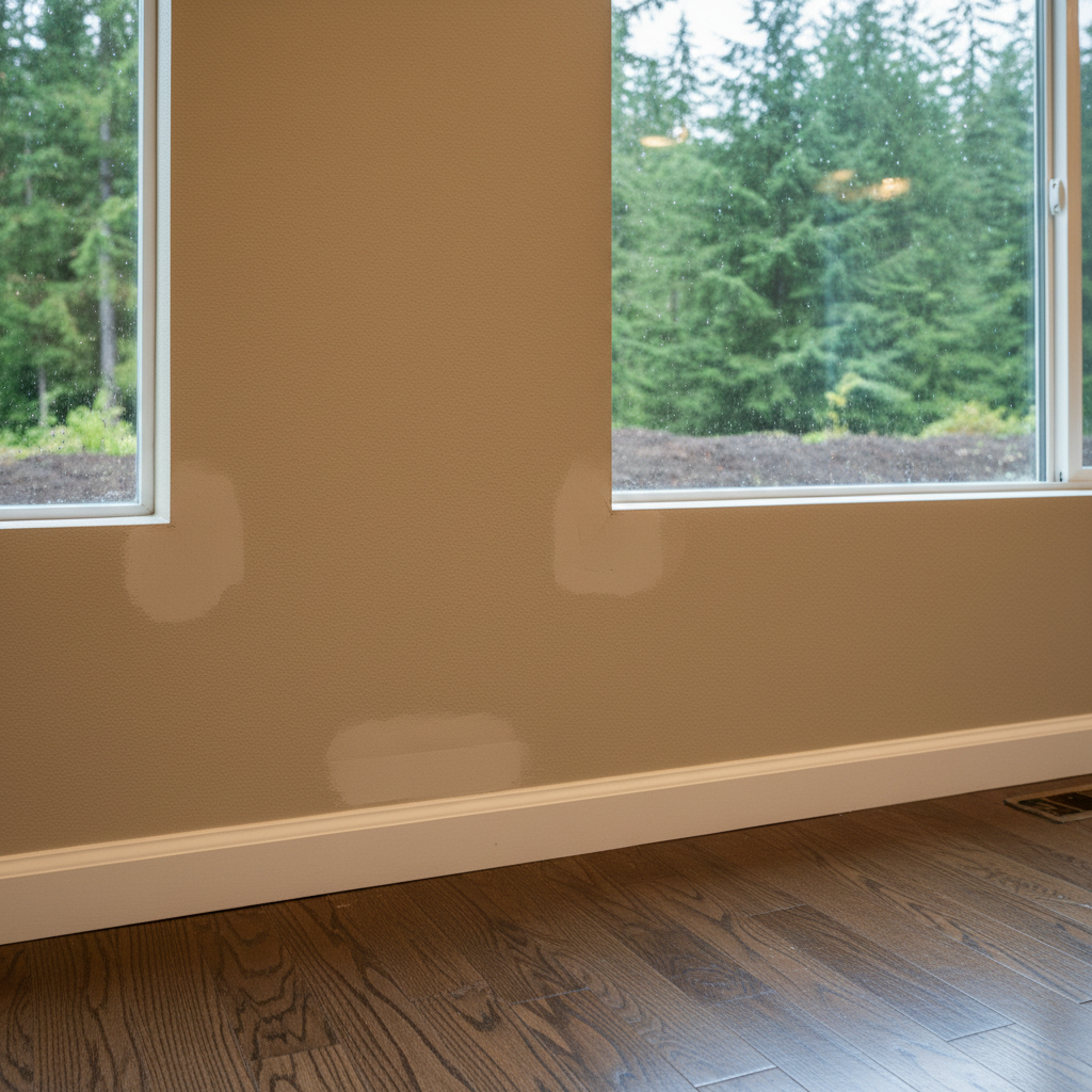 Completed flood damage restoration work at a residential property in Medina, WA