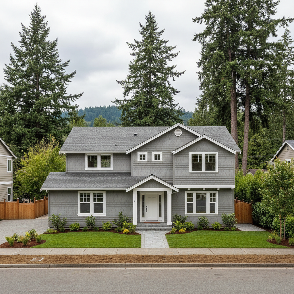 Completed water damage repair work at a residential property in Mercer Island, WA