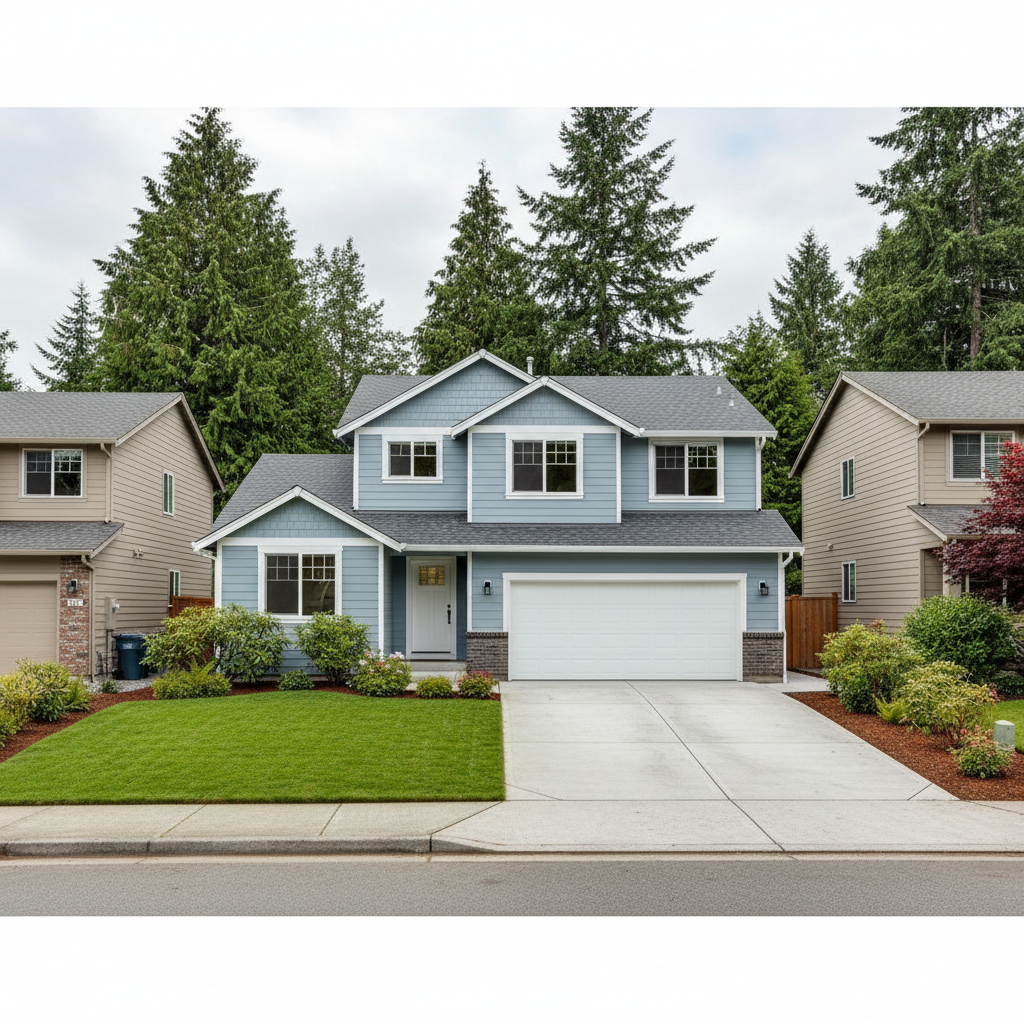 Completed water damage remediation work at a residential property in Mountlake Terrace, WA