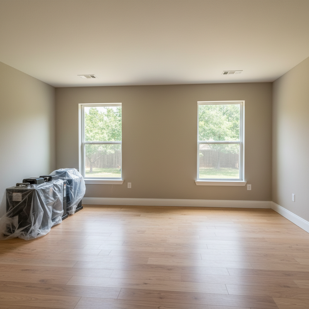 Completed mold remediation work at a residential property in Euless, TX