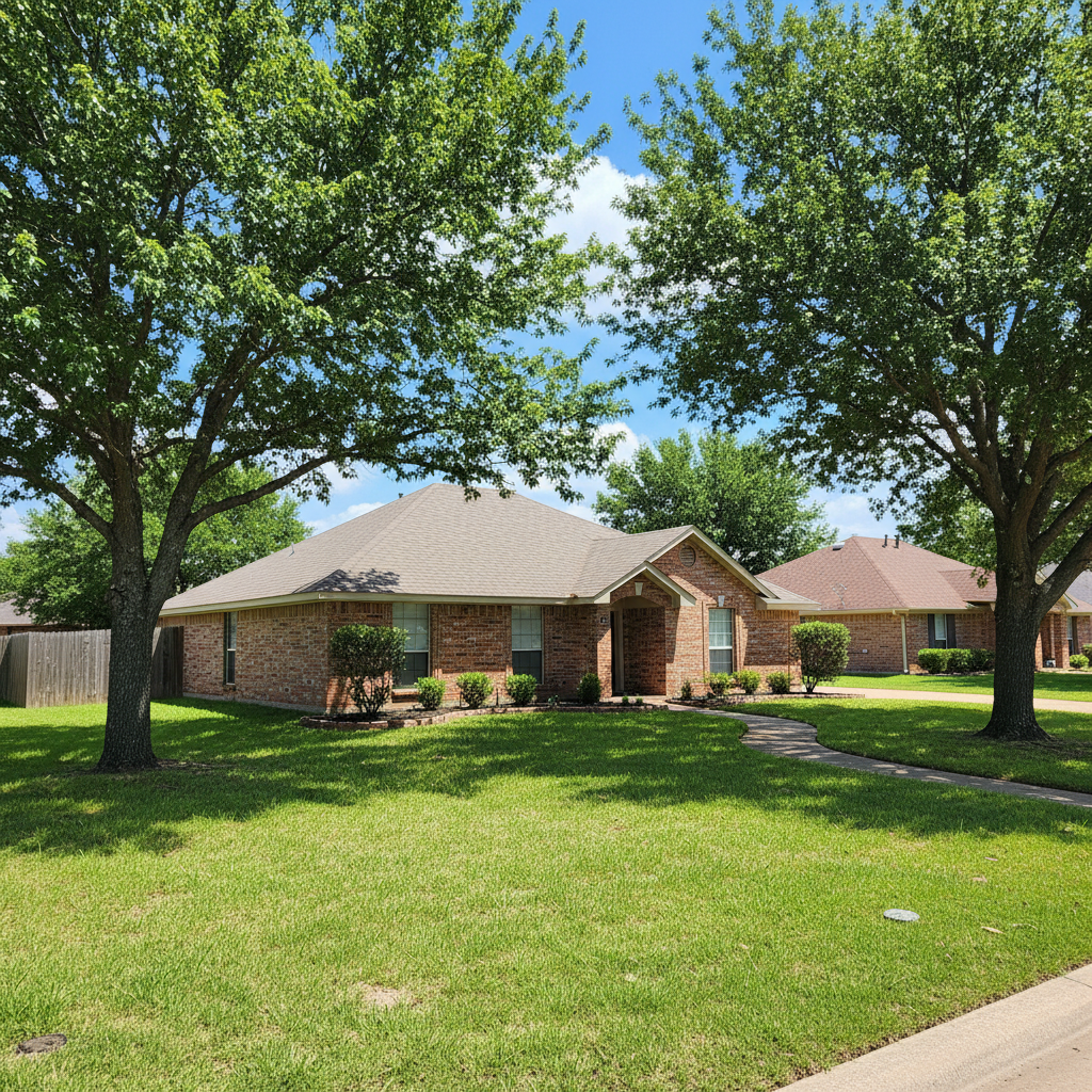 Completed storm damage restoration work at a residential property in Kennedale, TX