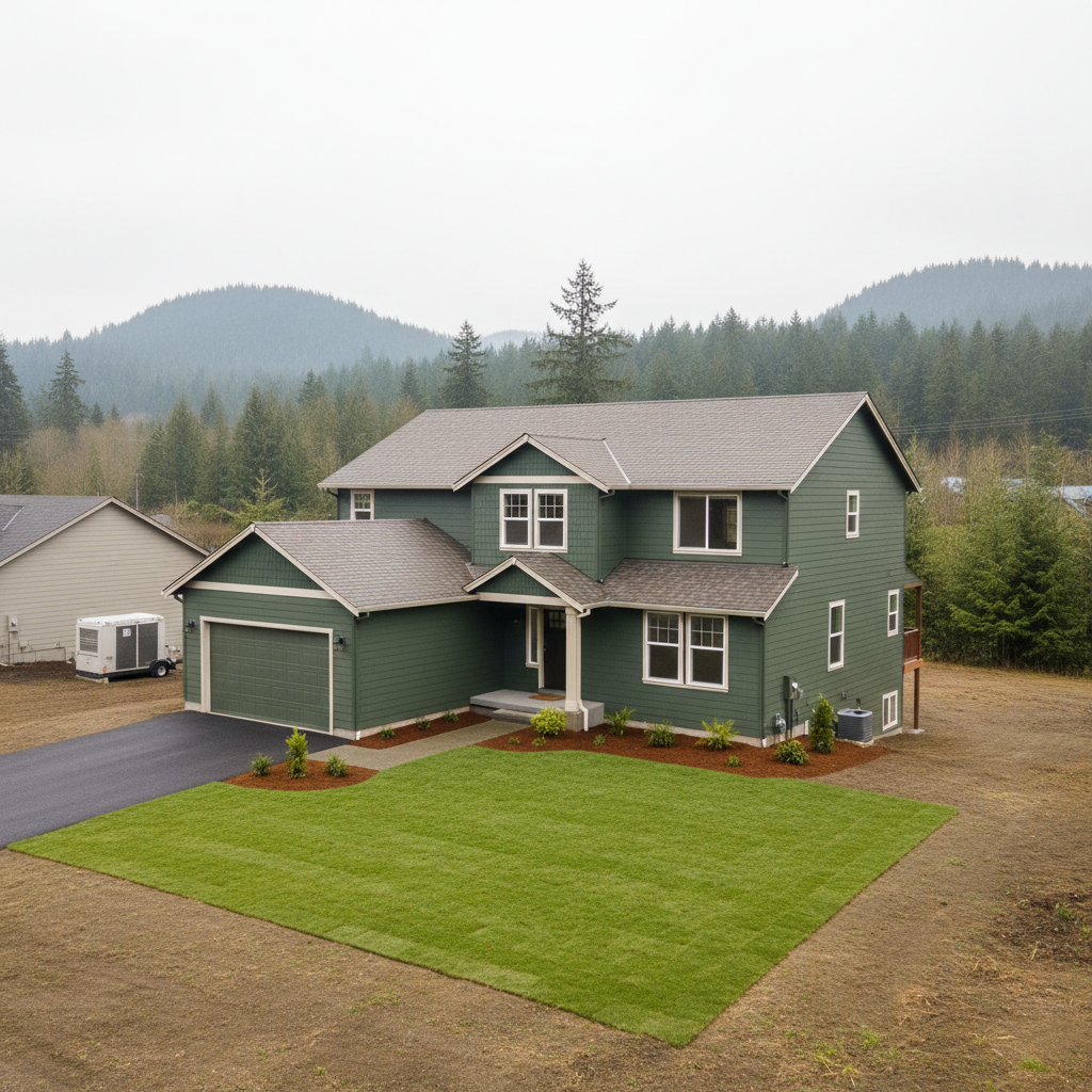 Completed flood cleanup work at a residential property in Preston, WA
