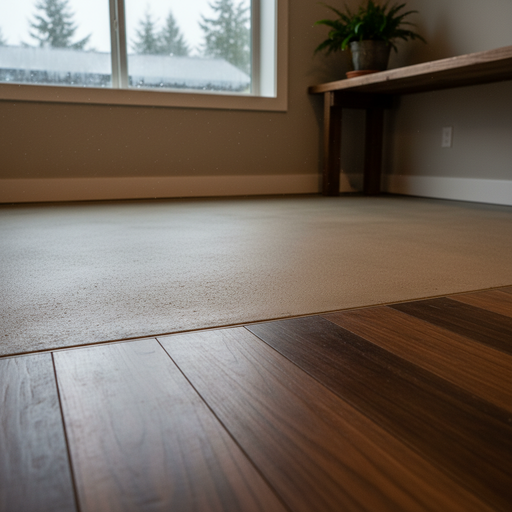 Completed basement water removal work at a residential property in Ravensdale, WA