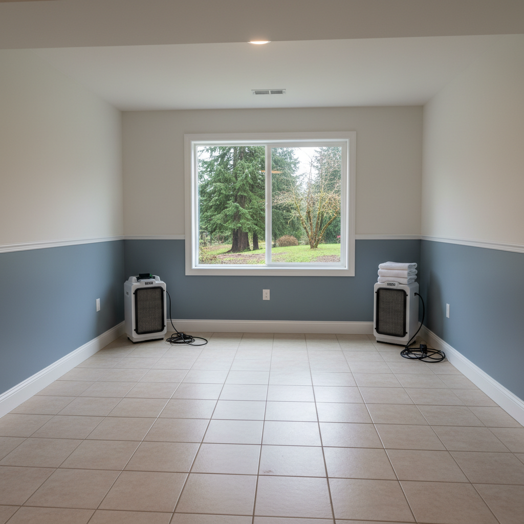 Completed sewage cleanup work at a residential property in Redmond, WA