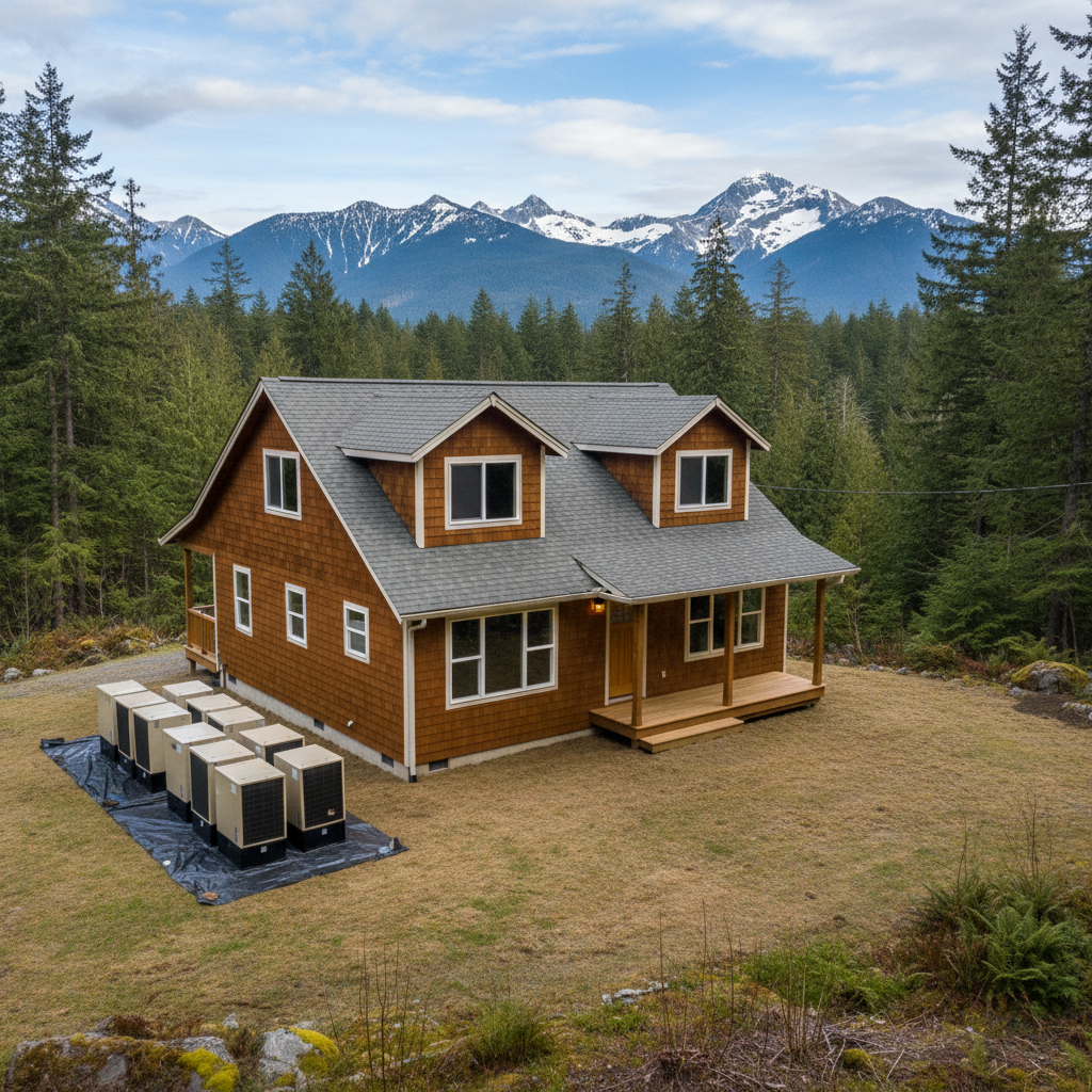 Completed dehumidification services work at a residential property in Snoqualmie Pass, WA