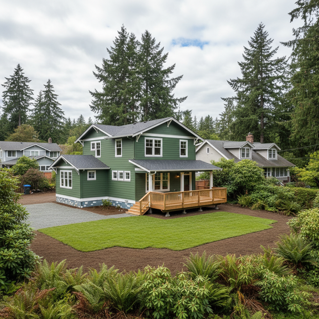 Completed commercial water damage restoration work at a residential property in Vashon, WA