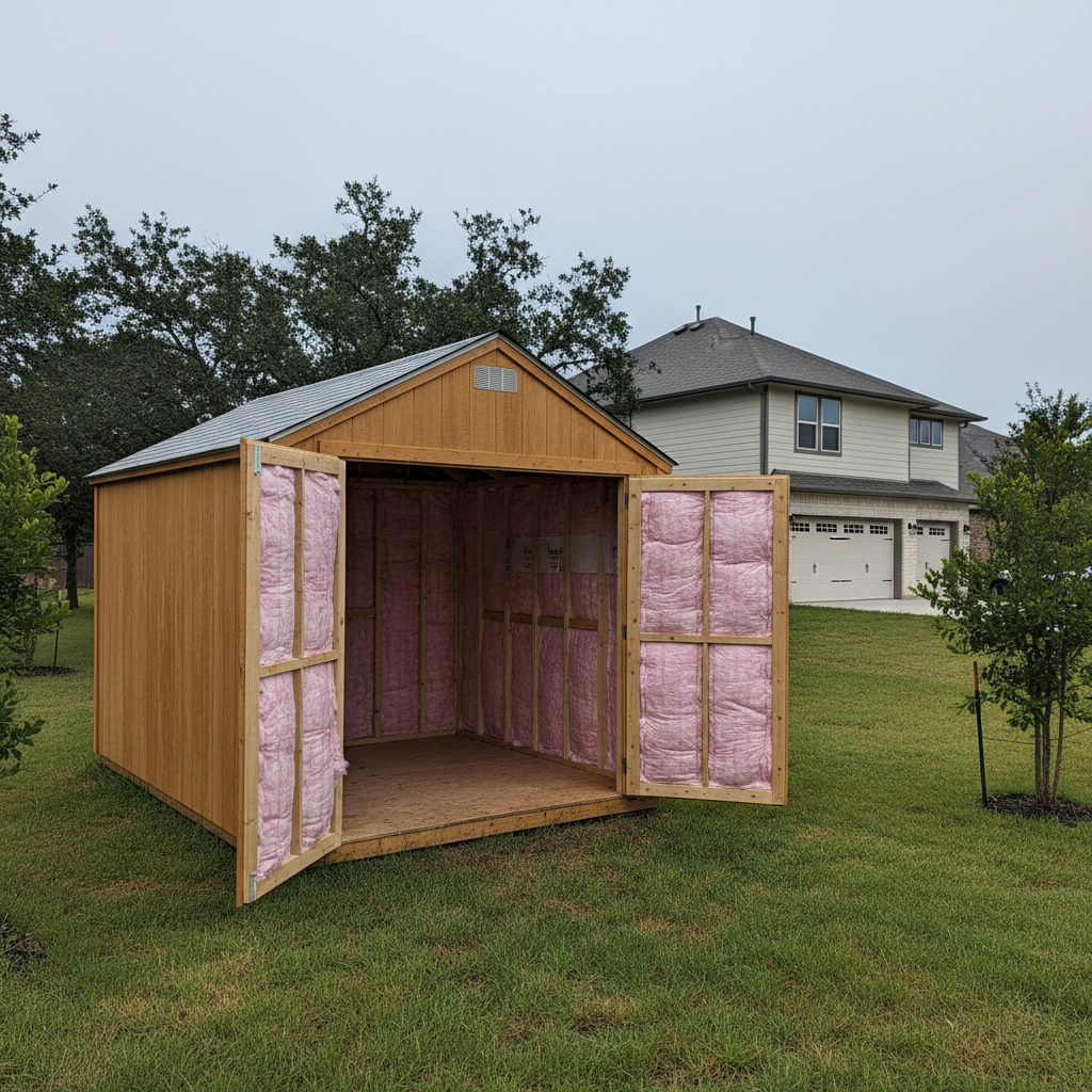 Shed Insulation in Converse
