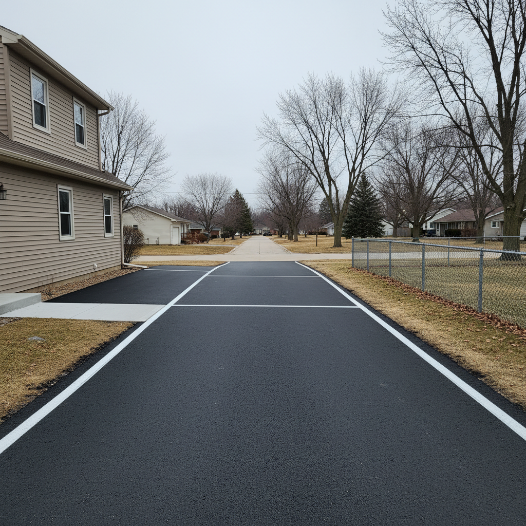 Asphalt Striping in Middleton