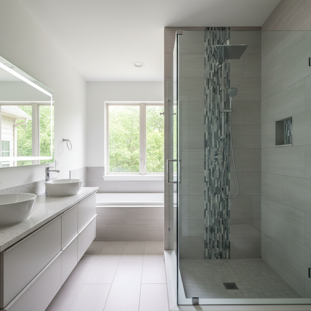 Completed bathroom remodel work at a residential property in Dothan, AL