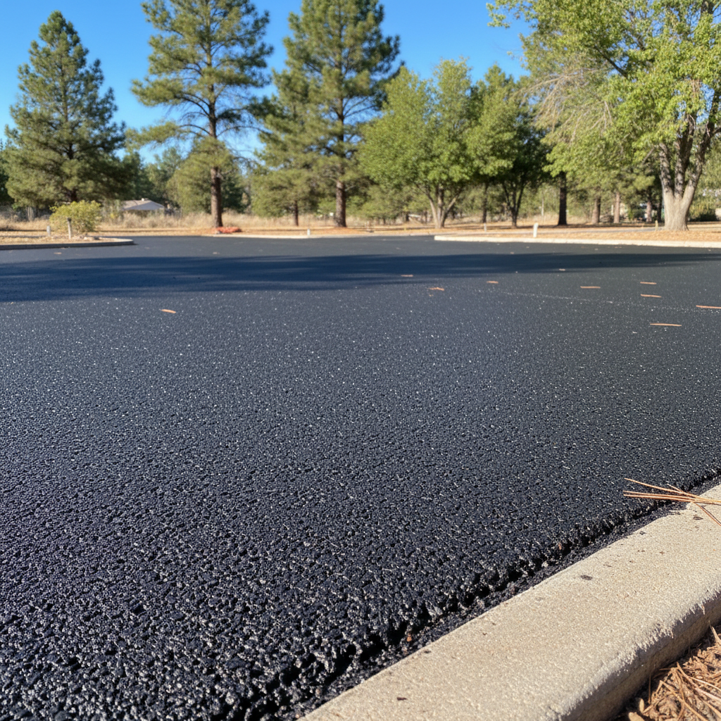 Completed commercial asphalt work at a residential property in Flagstaff, AZ