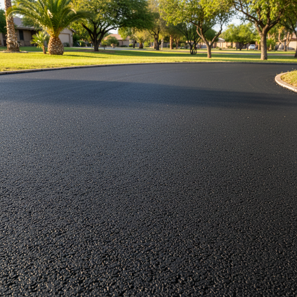 Completed commercial asphalt work at a residential property in Mesa, AZ
