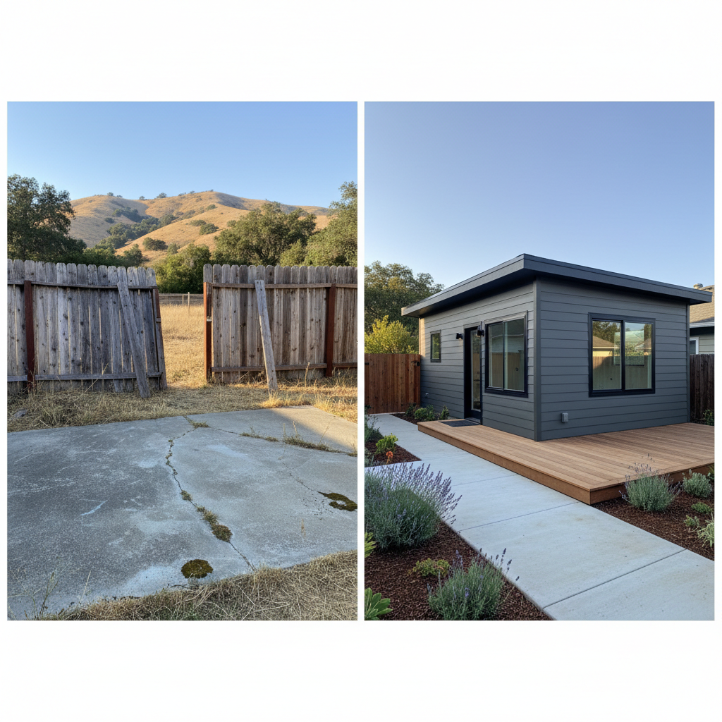 Completed detached adu work at a residential property in Palo Alto, CA