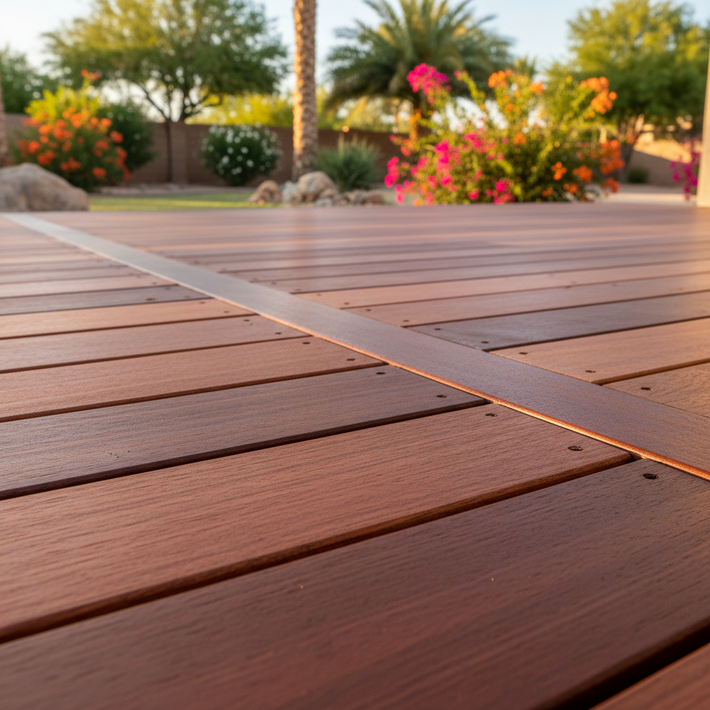 Completed deck painting & staining work at a residential property in Phoenix, AZ