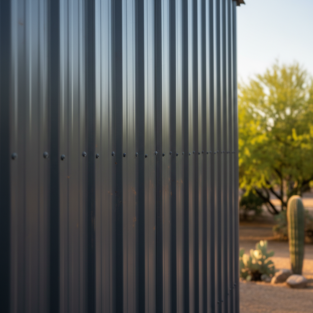 Completed metal pole barns work at a residential property in Avondale, AZ