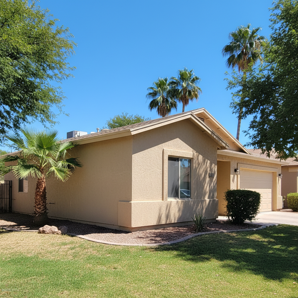 Completed eifs installation work at a residential property in Peoria, AZ