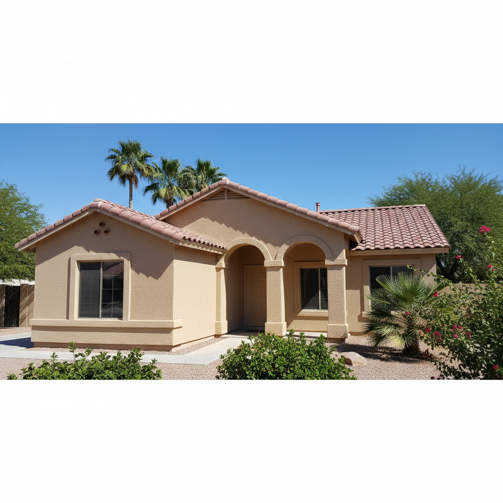 Completed eifs installation work at a residential property in Gilbert, AZ