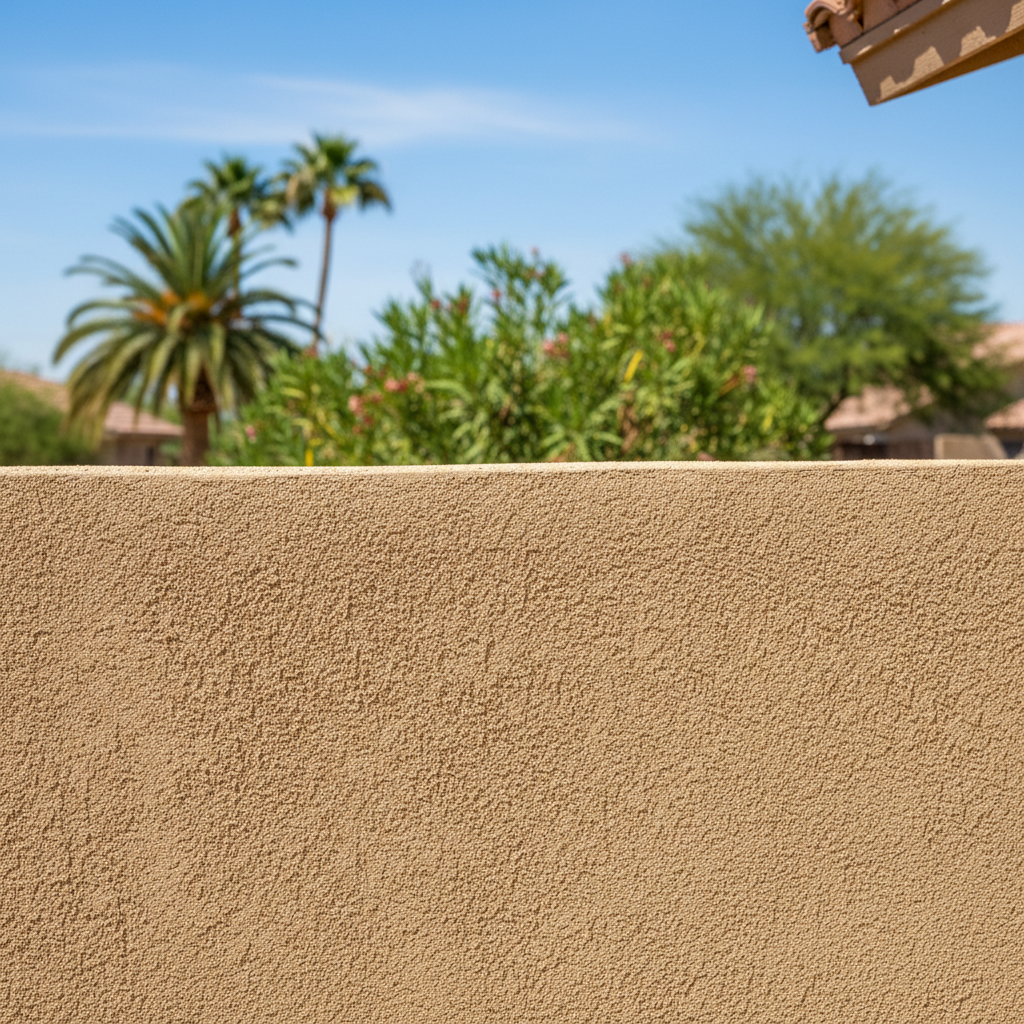 Completed stucco redashing work at a residential property in Yuma, AZ