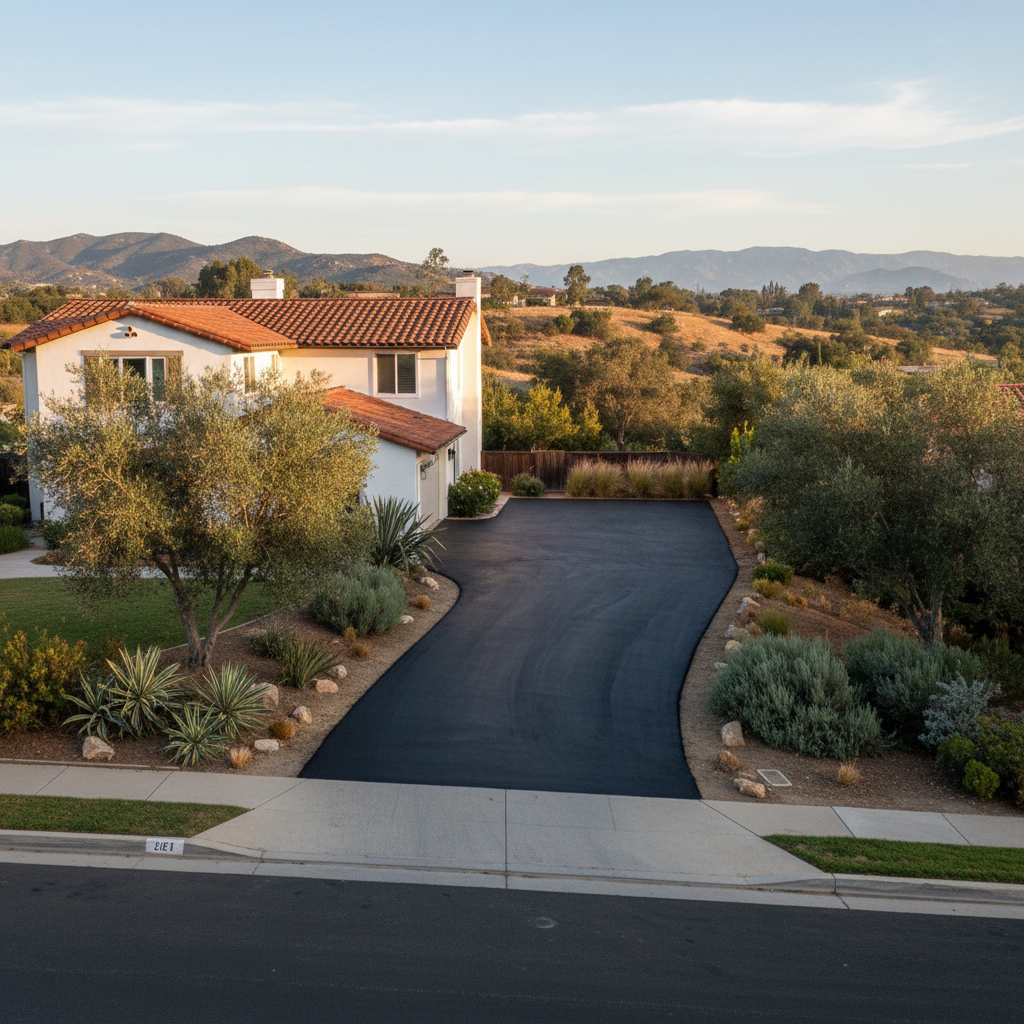 Completed slurry coating work at a residential property in Pasadena, CA