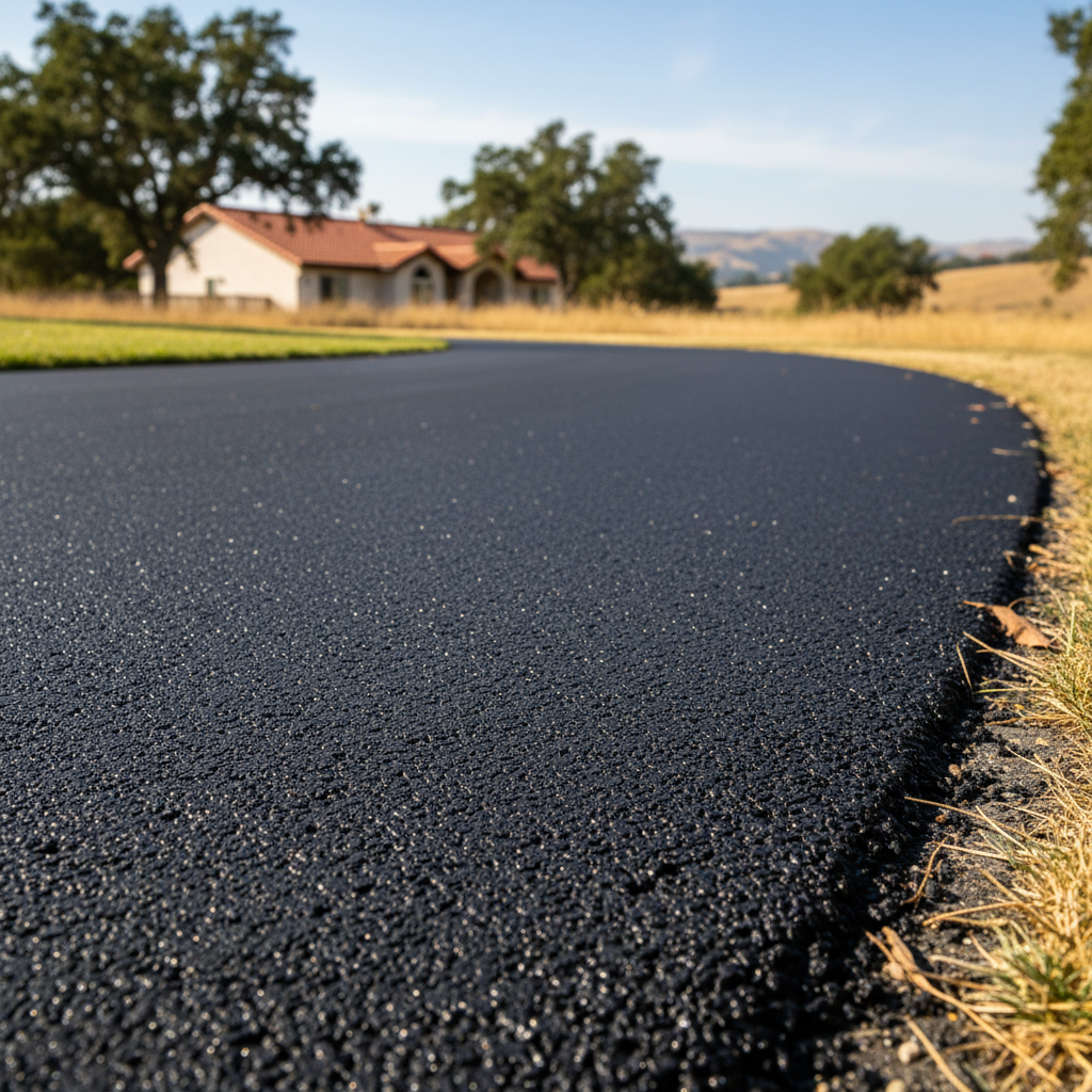 Completed residential asphalt work at a residential property in Lodi, CA
