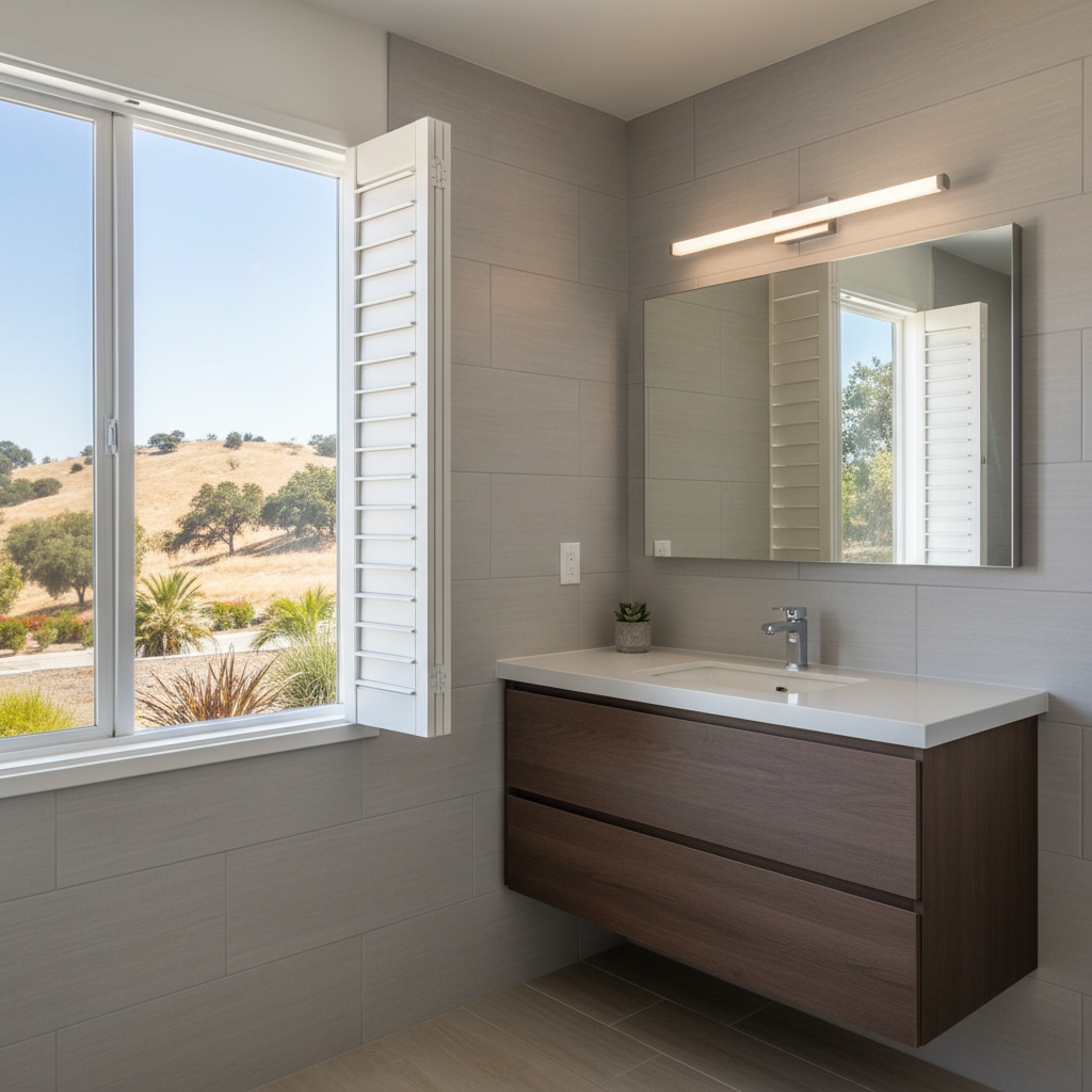 Completed vanity and sink installation work at a residential property in Baldwin Park, CA