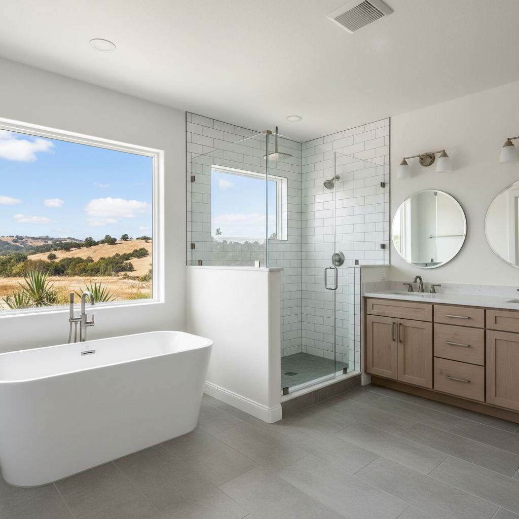 Completed bathroom remodel work at a residential property in Camarillo, CA