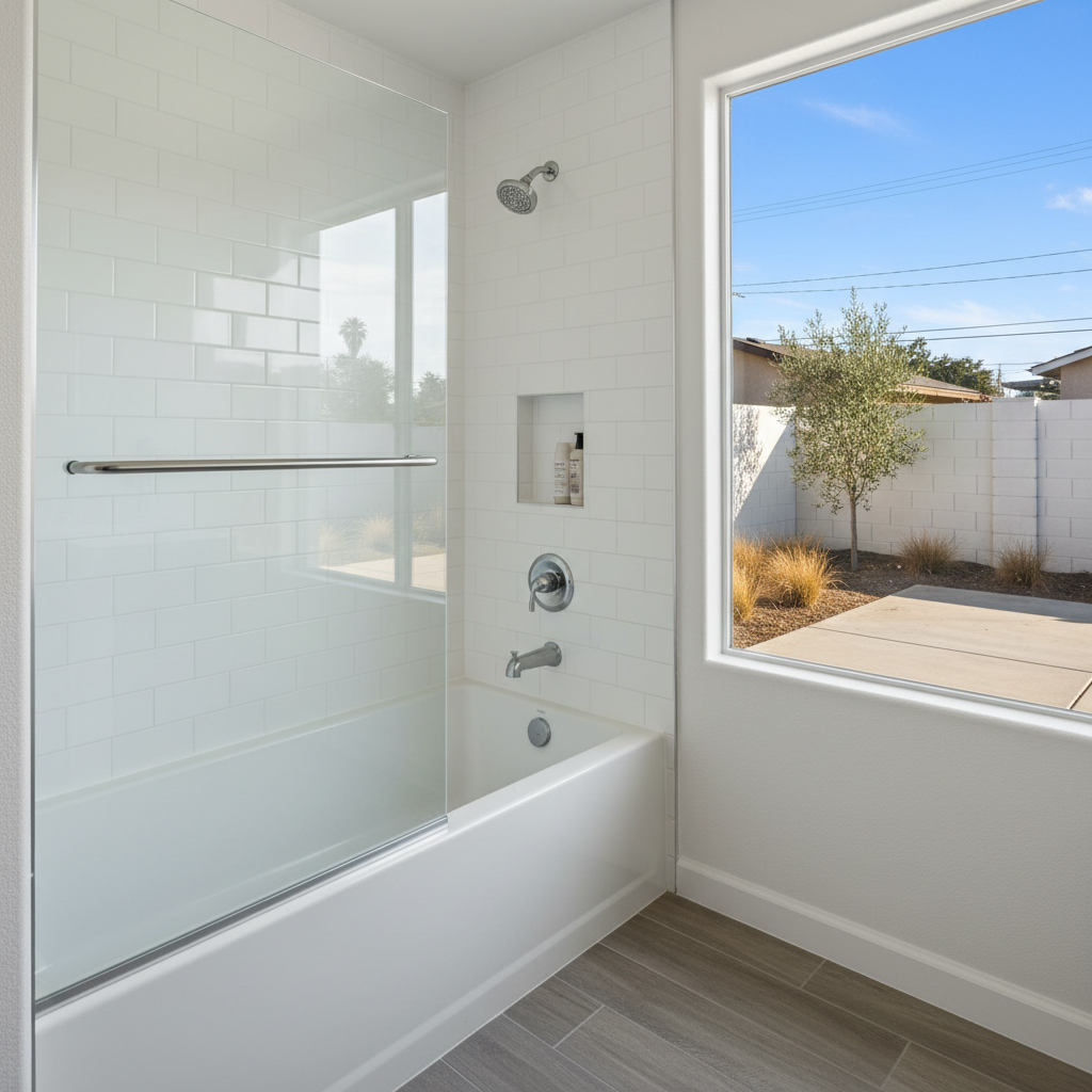 Completed bathtub replacement work at a residential property in Hawthorne, CA