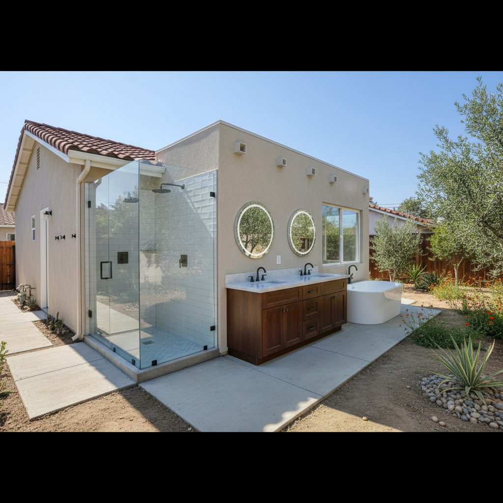 Completed bathroom expansion work at a residential property in Lynwood, CA