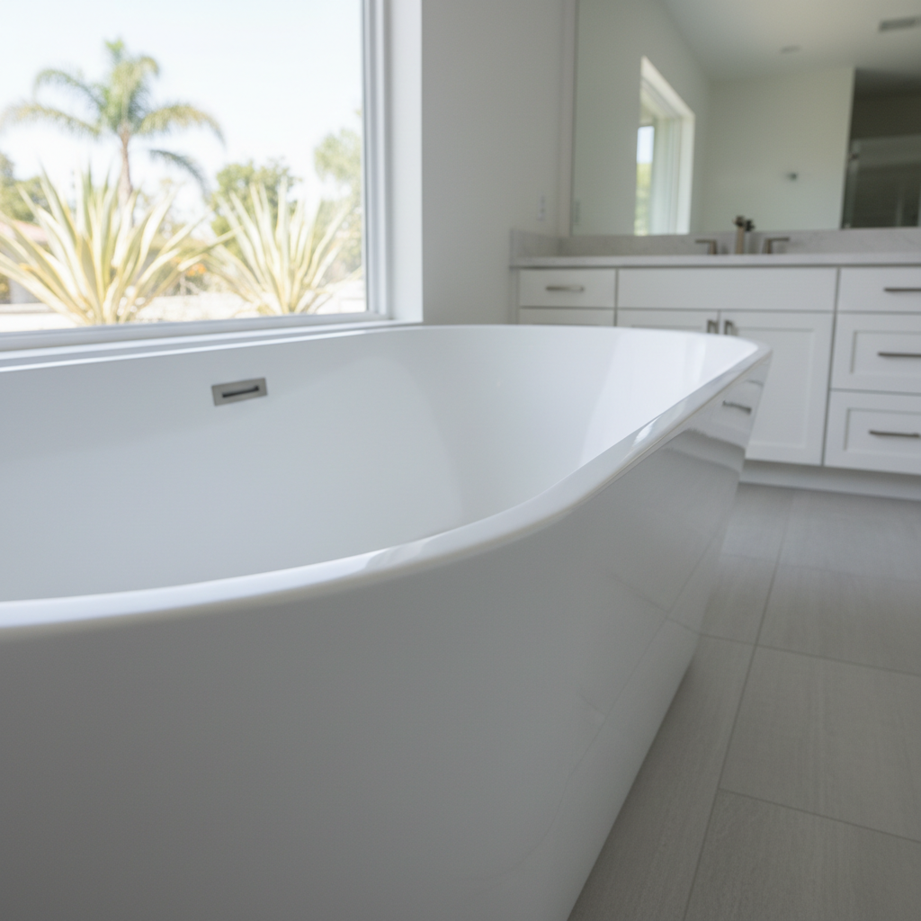 Completed bathtub replacement work at a residential property in Pasadena, CA