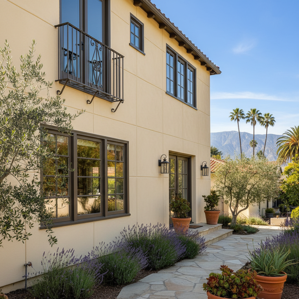 Completed stucco removal work at a residential property in Pasadena, CA