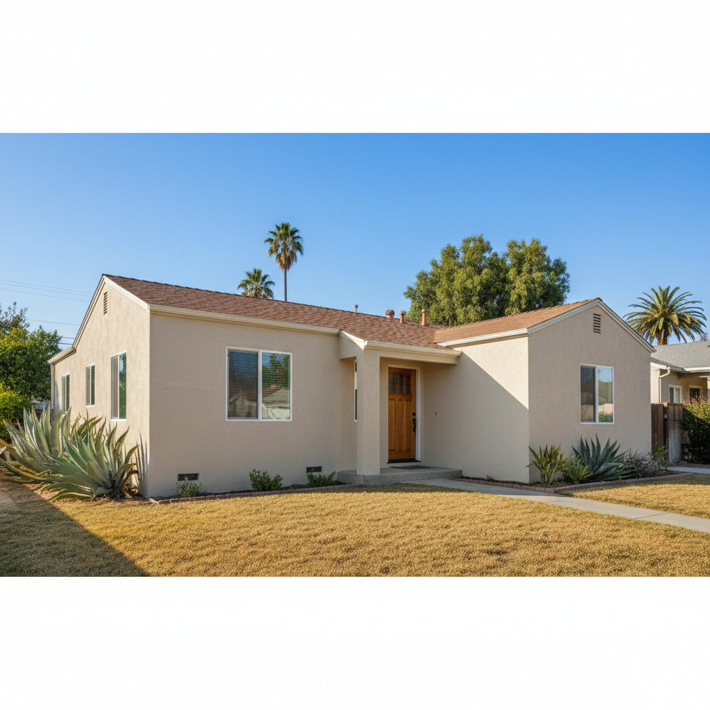 Completed eifs installation work at a residential property in North Hollywood, CA