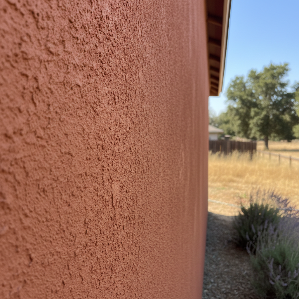 Completed stucco redashing work at a residential property in Davis, CA