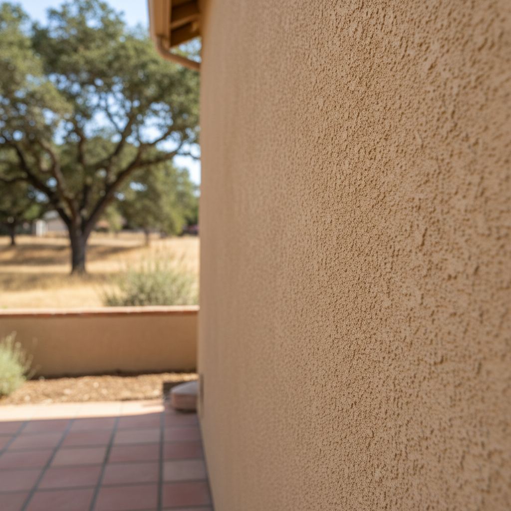 Completed stucco redashing work at a residential property in Roseville, CA